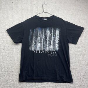 VTG Y2K Shania Twain Still the One Shirt Adult L Black Short Sleeve Music Merch